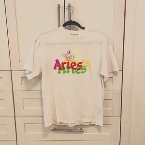 Aries Men's Small Trippy Aye Duck Short Sleeve Tee